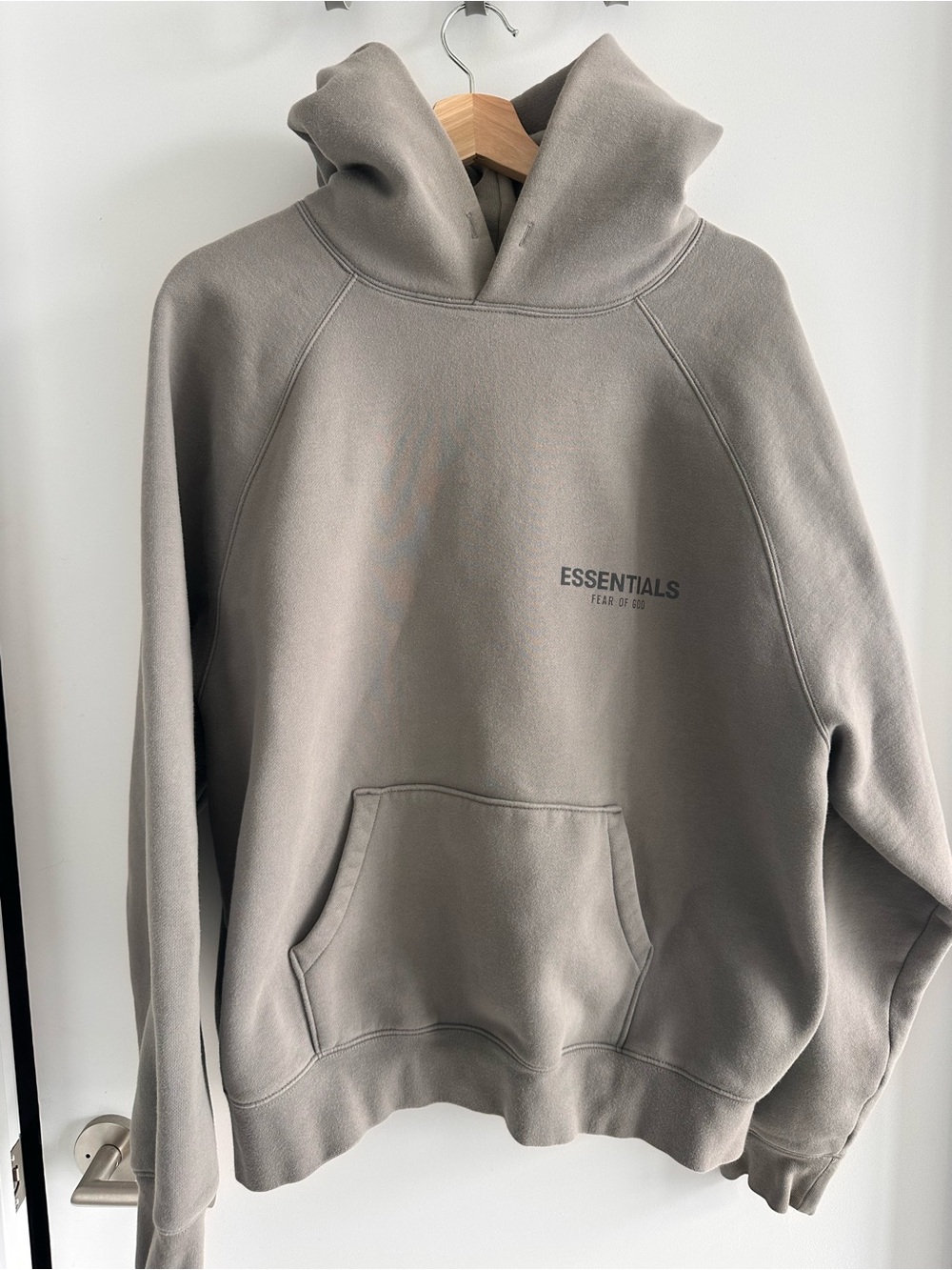 Fear of God ESSENTIALS Taupe Grey Hoodie Size M